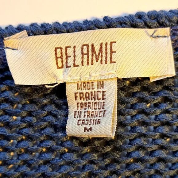 BELAMIE FRANCE sweater KNIT Sz M BEAUTIFUL BOHO CHIC MADE IN FRANCE STUNNING :-) - Picture 7 of 7